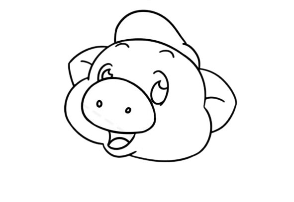 卡通的猪八戒简笔画步骤