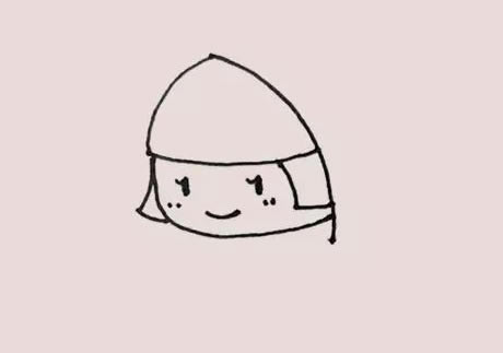 小红帽简笔画步骤