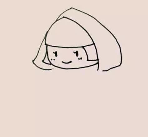 小红帽简笔画步骤