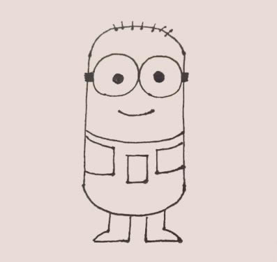 小黄人简笔画步骤