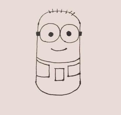 小黄人简笔画步骤