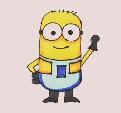 小黄人简笔画步骤