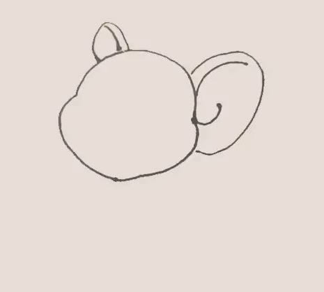 老鼠杰瑞简笔画步骤