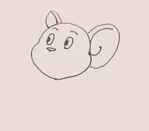 老鼠杰瑞简笔画步骤