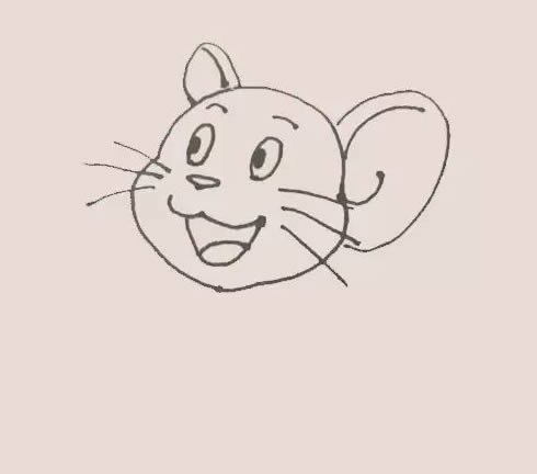 老鼠杰瑞简笔画步骤