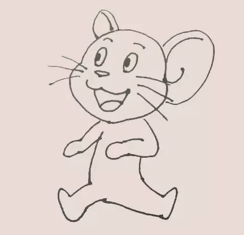 老鼠杰瑞简笔画步骤