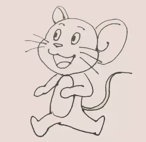 老鼠杰瑞简笔画步骤