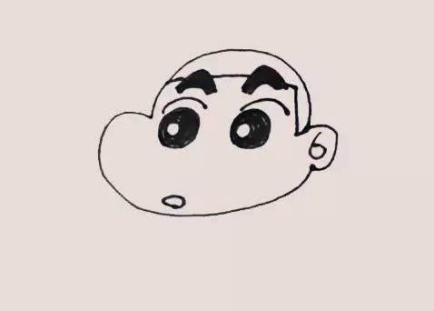 蜡笔小新简笔画步骤