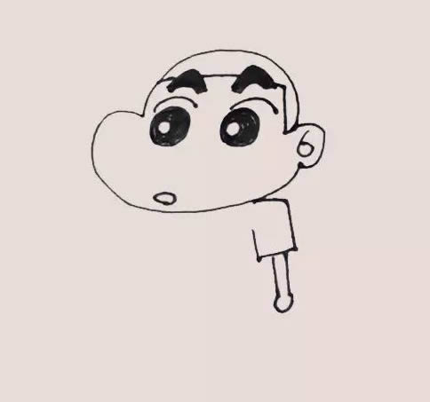 蜡笔小新简笔画步骤