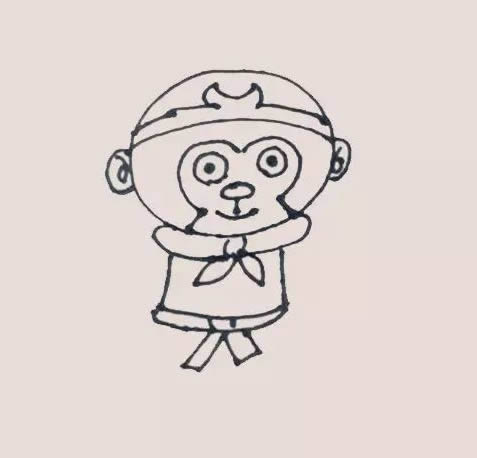 卡通人物孙悟空简笔画