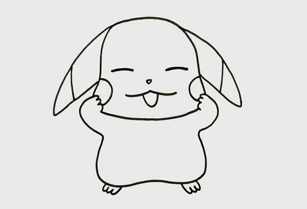 可爱的皮卡丘怎么画