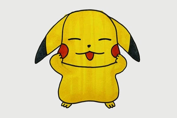 可爱的皮卡丘怎么画