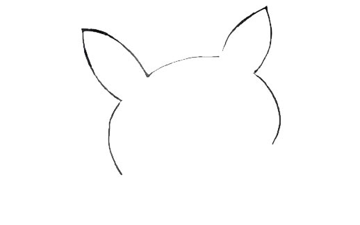 开心的皮卡丘简笔画步骤