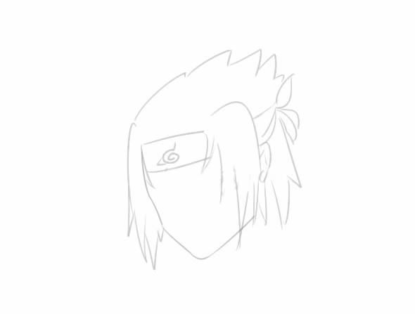 火影忍者宇智波佐助怎么画