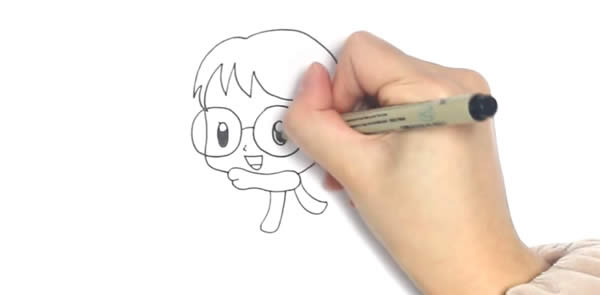 哈利波特简笔画教程