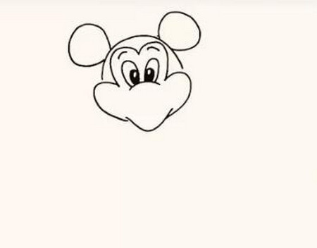 米老鼠简笔画的详细步骤
