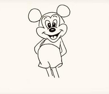 米老鼠简笔画的详细步骤