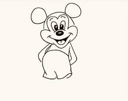 米老鼠简笔画的详细步骤
