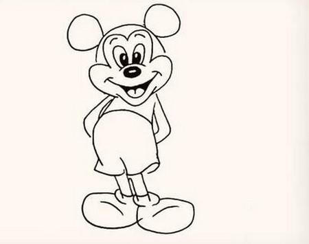 米老鼠简笔画的详细步骤