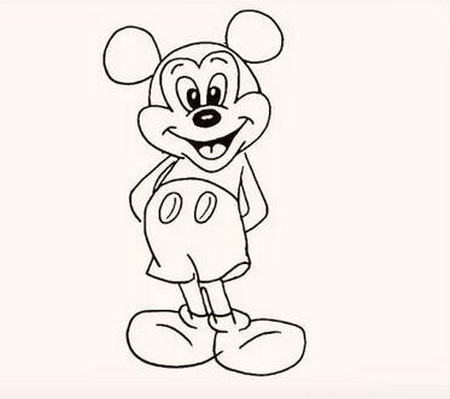 米老鼠简笔画的详细步骤