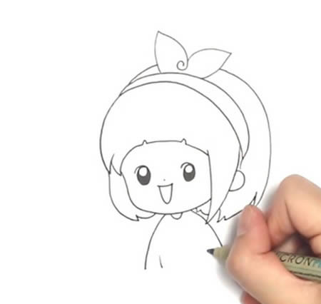 可爱的狄淇儿简笔画