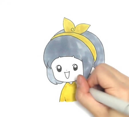 可爱的狄淇儿简笔画