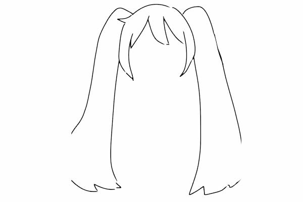 初音未来卡通简笔画