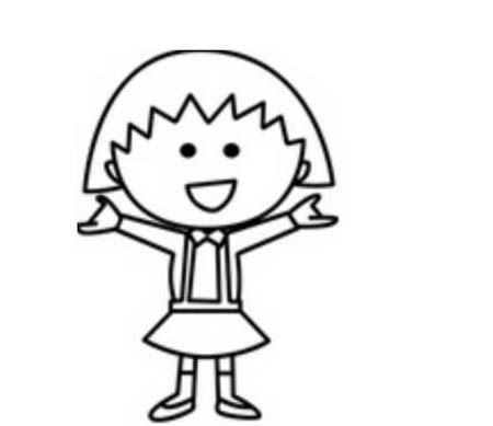 分享几幅樱桃小丸子的简笔画 分享几幅樱桃小丸子的简笔画