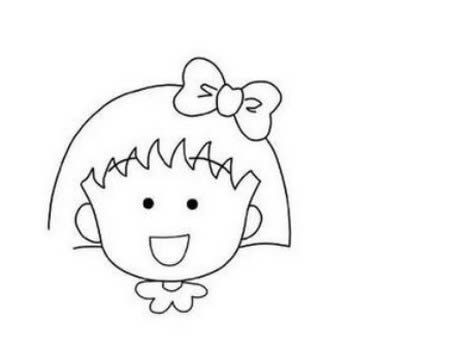 分享几幅樱桃小丸子的简笔画 分享几幅樱桃小丸子的简笔画