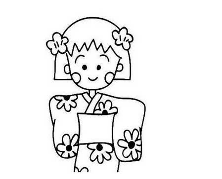 分享几幅樱桃小丸子的简笔画 分享几幅樱桃小丸子的简笔画