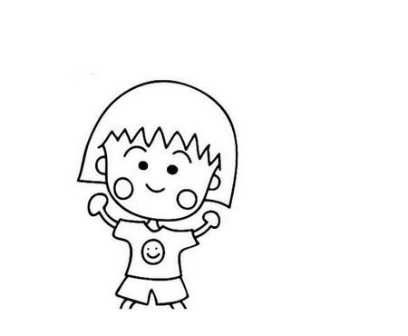 分享几幅樱桃小丸子的简笔画 分享几幅樱桃小丸子的简笔画