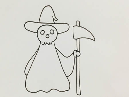 镰刀死神怎么画简单又好看 镰刀死神怎么画简单又好看