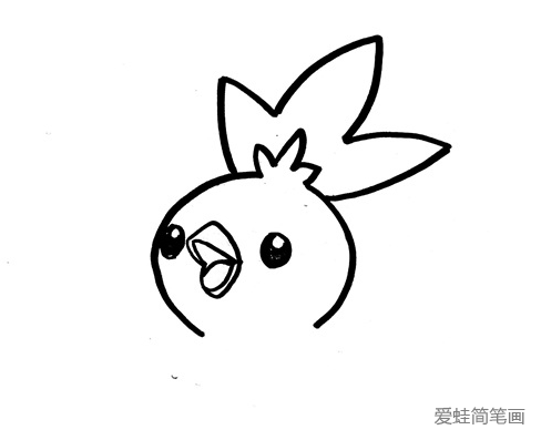 神奇宝贝火稚鸡简笔画 神奇宝贝火稚鸡简笔画