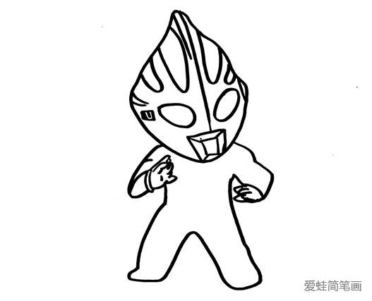 简单帅气的奥特曼简笔画 简单帅气的奥特曼简笔画