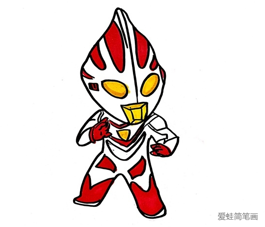 简单帅气的奥特曼简笔画 简单帅气的奥特曼简笔画