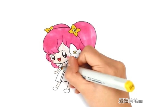 小花仙简笔画怎么画