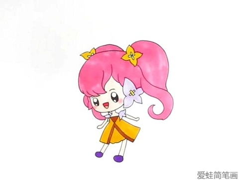 小花仙简笔画怎么画