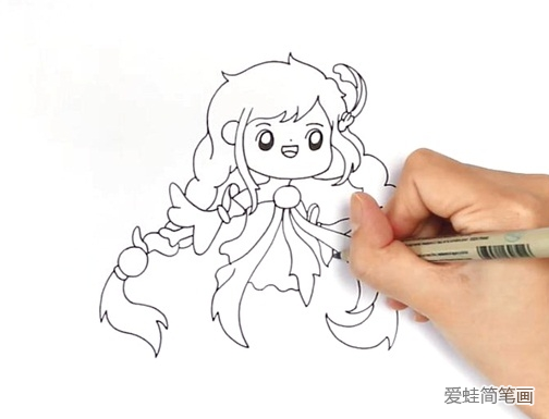 大乔怎么画 大乔简笔画步骤