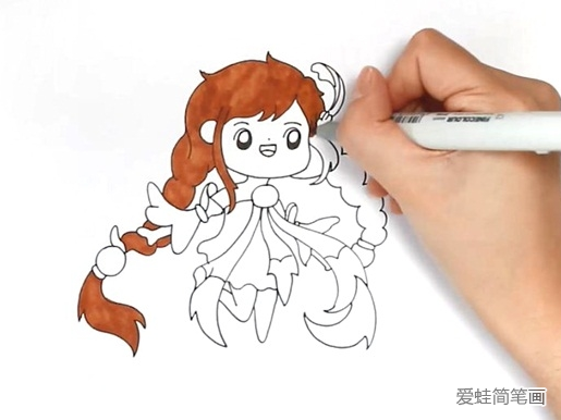 大乔怎么画 大乔简笔画步骤