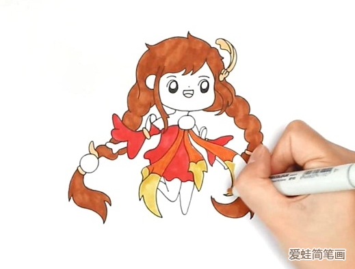 大乔怎么画 大乔简笔画步骤