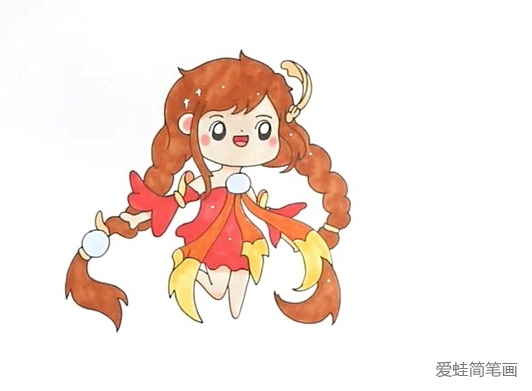 大乔怎么画 大乔简笔画步骤