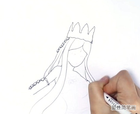冰公主怎么画 冰公主简笔画步骤 冰公主怎么画 冰公主简笔画步骤