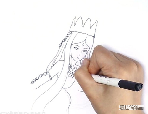 冰公主怎么画 冰公主简笔画步骤 冰公主怎么画 冰公主简笔画步骤