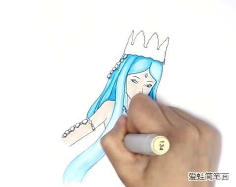 冰公主怎么画 冰公主简笔画步骤 冰公主怎么画 冰公主简笔画步骤