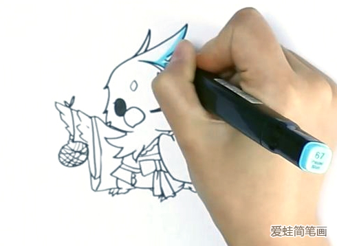 冰凤凰简笔画步骤