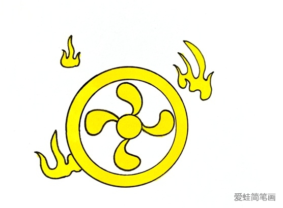 哪吒的风火轮简笔画