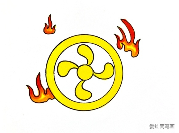 哪吒的风火轮简笔画