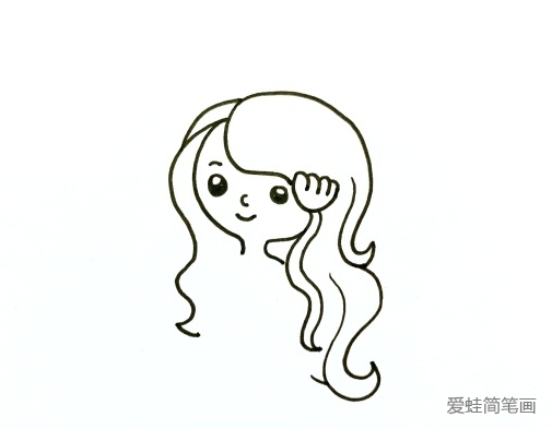 美人鱼简笔画步骤