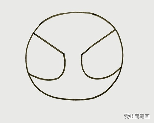 蜘蛛侠儿童简笔画 蜘蛛侠儿童简笔画