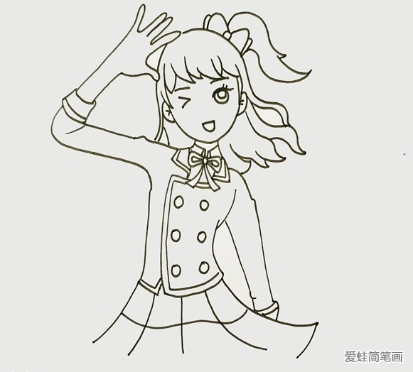 菲梦少女简笔画